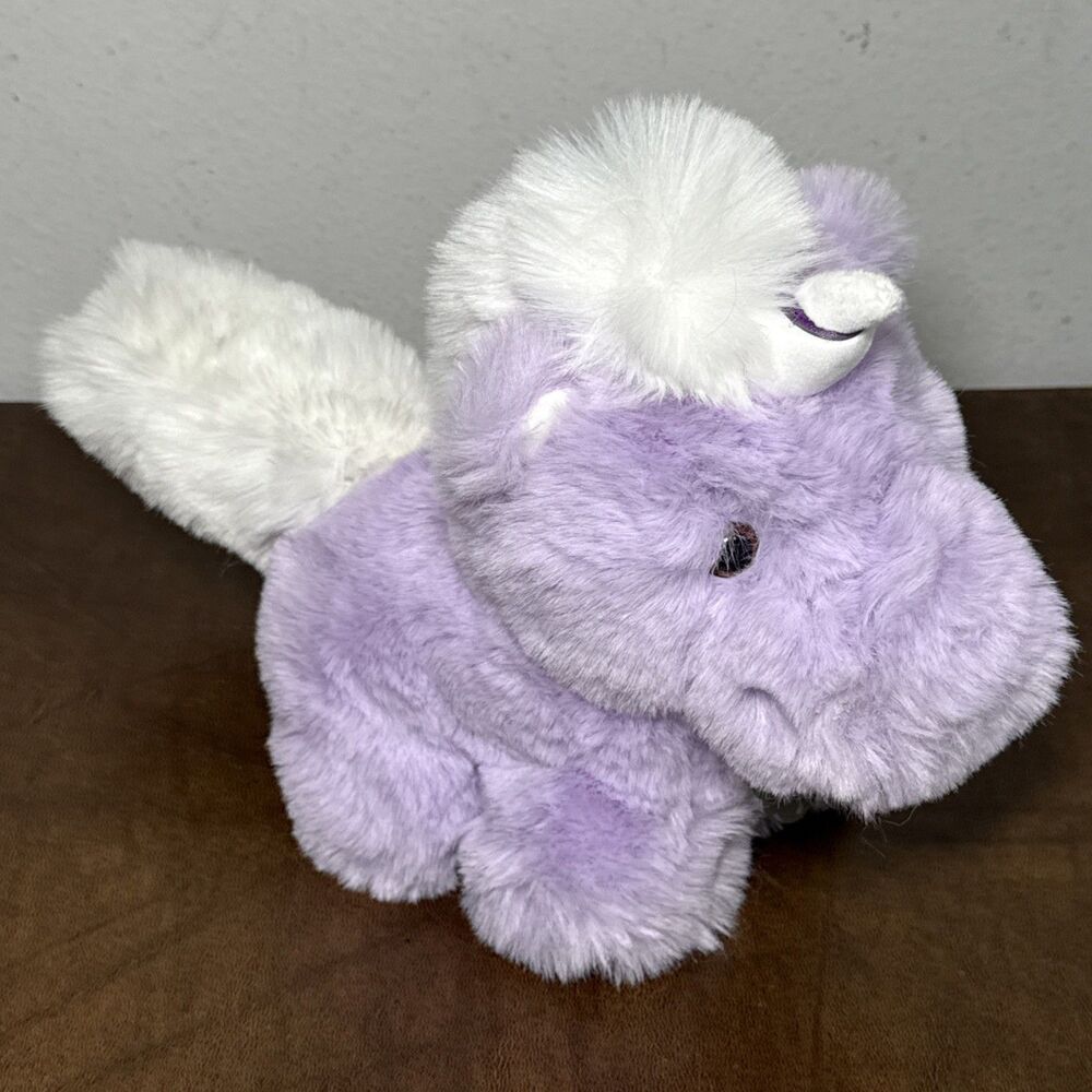 NEW Worlds Softest Plush Purple Unicorn 9" Tall Beverly Hills Teddy Bear Co.